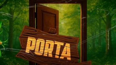 Button Rose - Porta